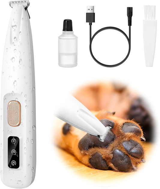 Waterproof Rechargeable Pet Shaver with LED Light